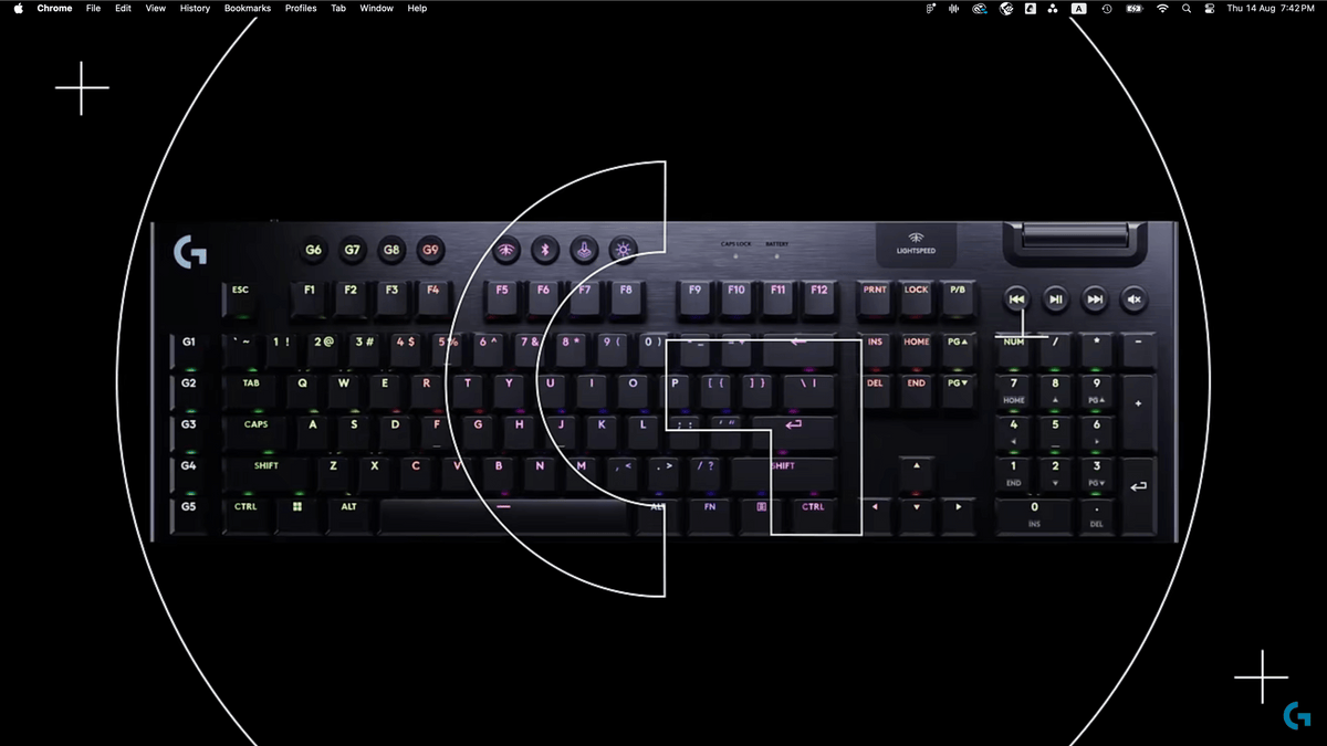 G915 X LIGHTSPEED WIRELESS GAMING KEYBOARD